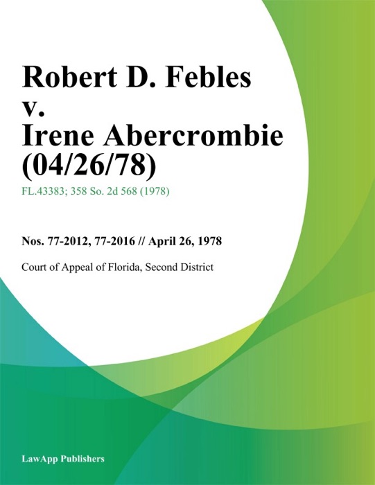 Robert D. Febles v. Irene Abercrombie