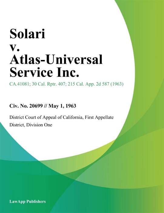 Solari V. Atlas-Universal Service Inc.