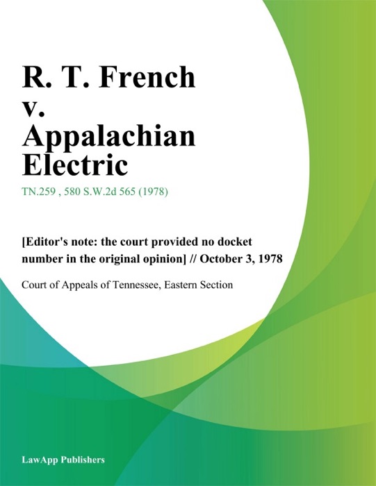 R. T. French v. Appalachian Electric