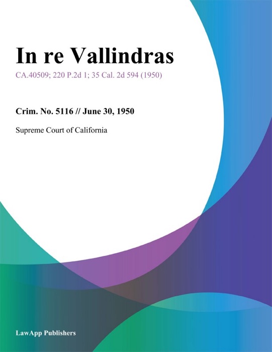 In Re Vallindras