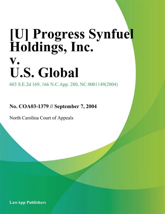 Progress Synfuel Holdings