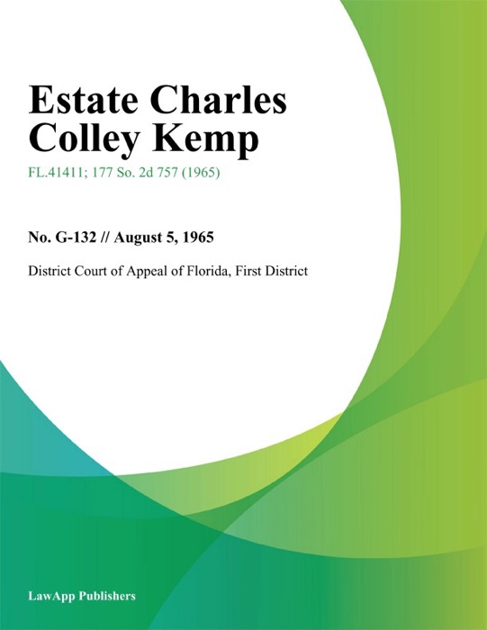 Estate Charles Colley Kemp