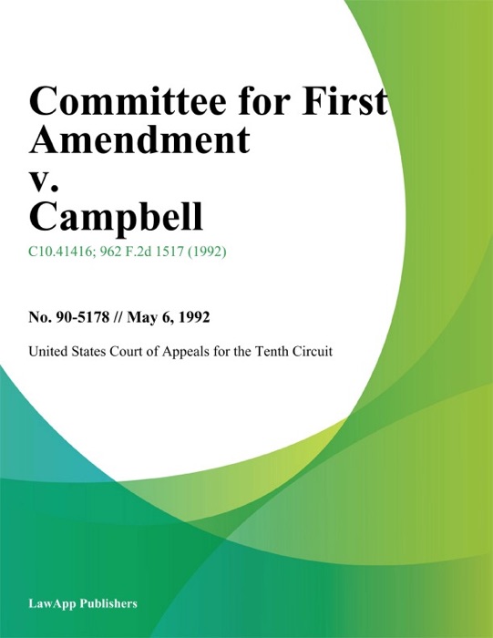 Committee for First Amendment v. Campbell