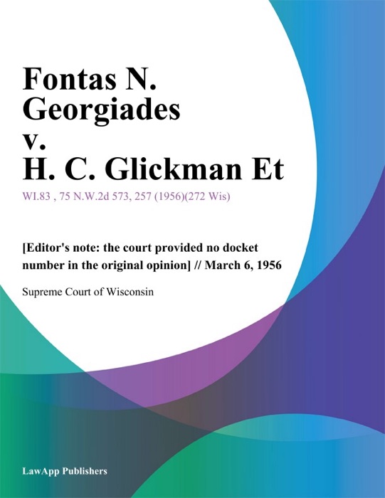 Fontas N. Georgiades v. H. C. Glickman Et