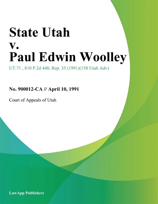 State Utah v. Paul Edwin Woolley