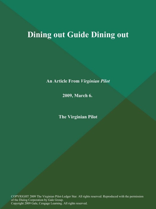 Dining out Guide Dining out