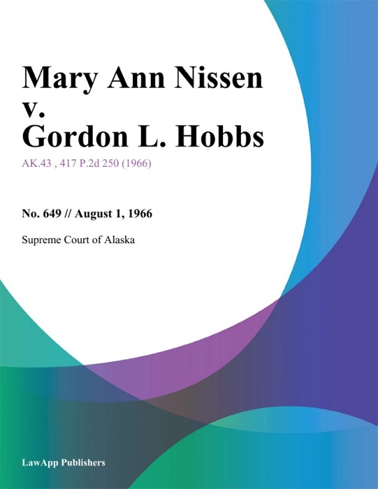 Mary Ann Nissen v. Gordon L. Hobbs