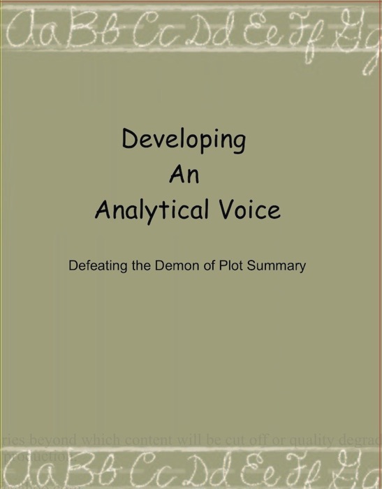 Developing an Analytical Voice