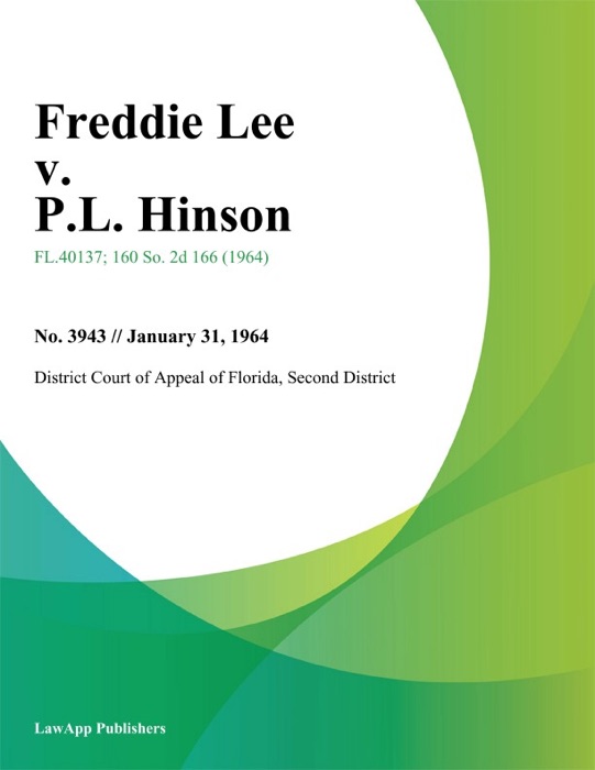 Freddie Lee v. P.L. Hinson