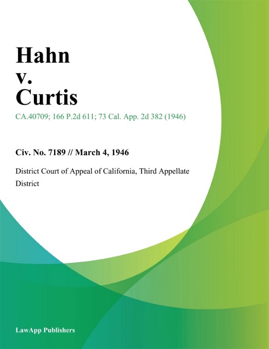 Hahn v. Curtis