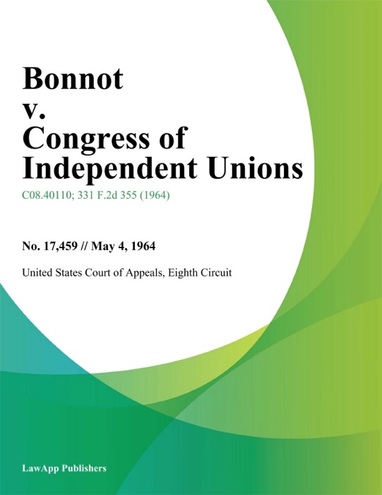 Bonnot v. Congress of Independent Unions