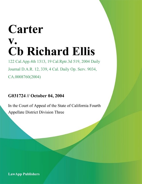 Carter V. Cb Richard Ellis
