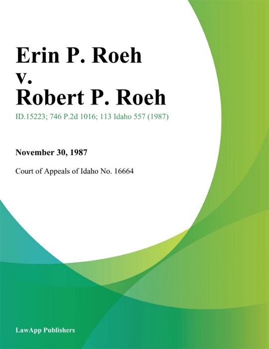 Erin P. Roeh v. Robert P. Roeh