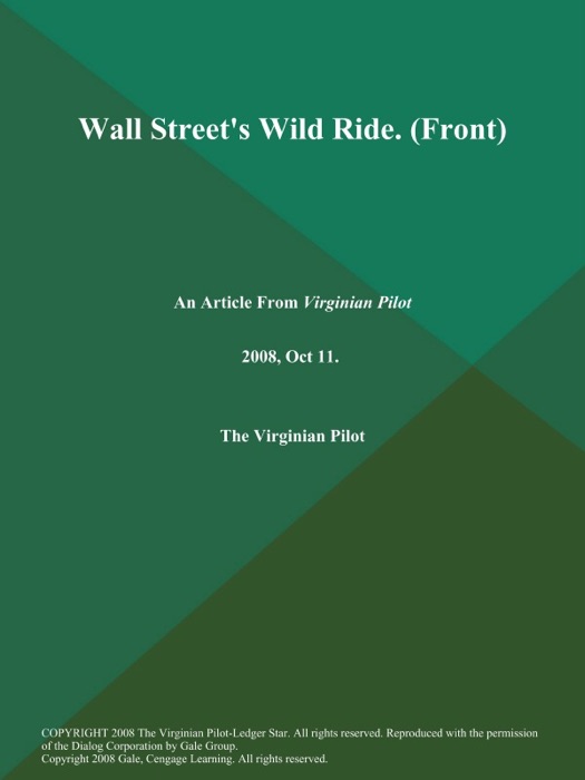 Wall Street's Wild Ride (Front)