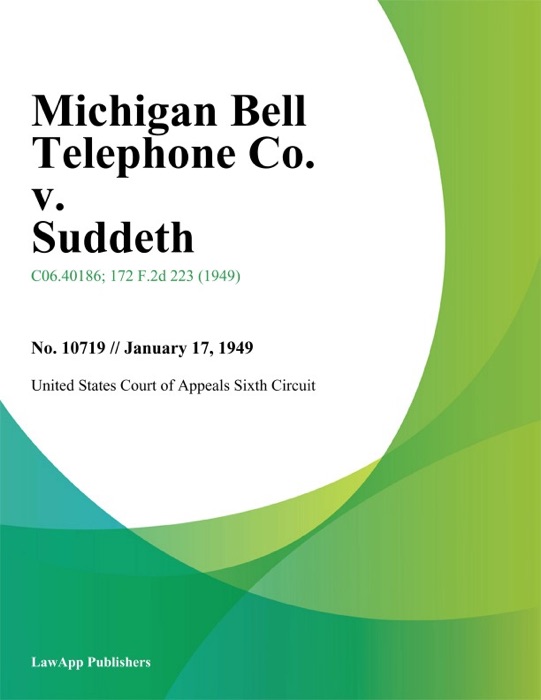 Michigan Bell Telephone Co. v. Suddeth