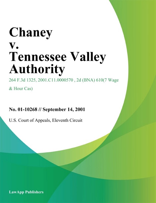 Chaney v. Tennessee Valley Authority