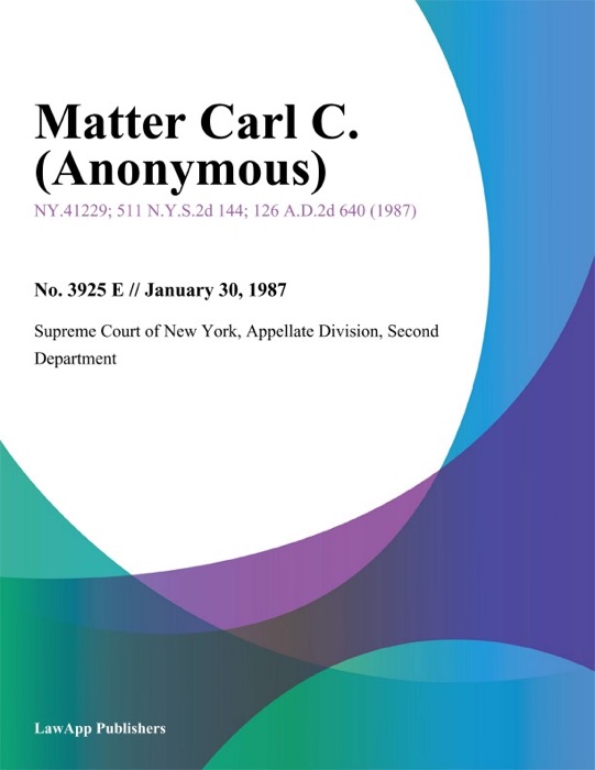 Matter Carl C. (Anonymous)