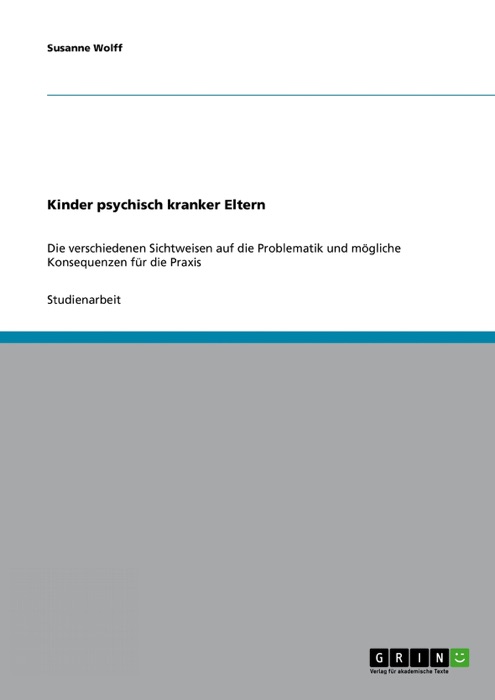 Kinder psychisch kranker Eltern