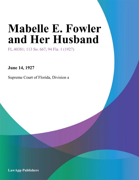 Mabelle E. Fowler and Her Husband