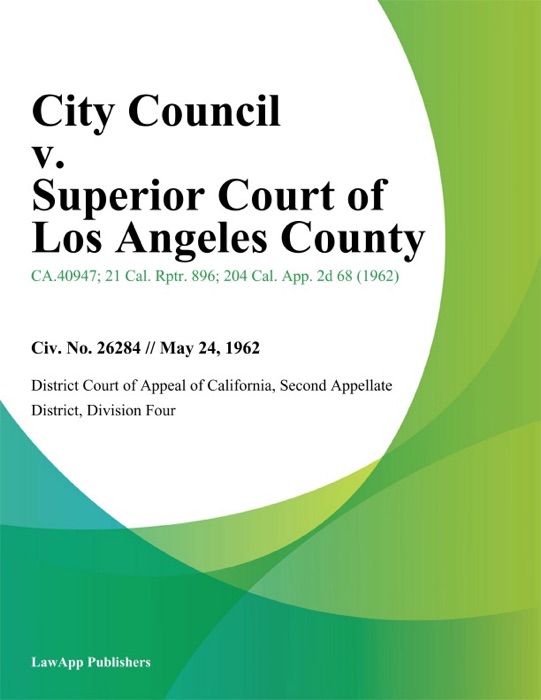 City Council v. Superior Court of Los Angeles County