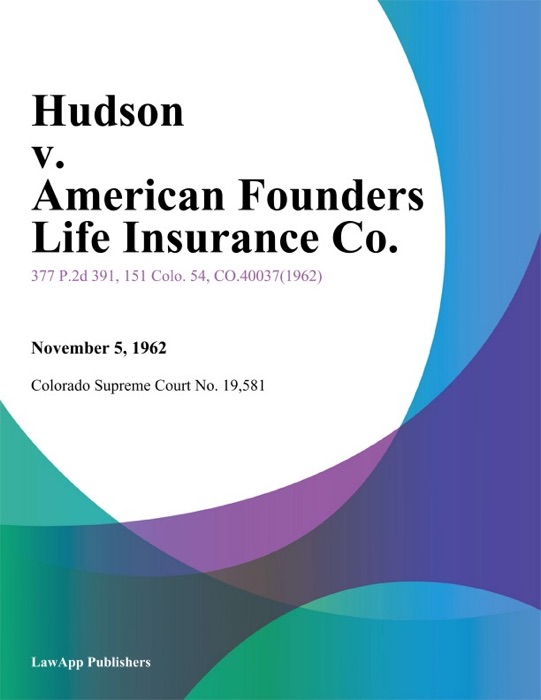 Hudson v. American Founders Life Insurance Co.