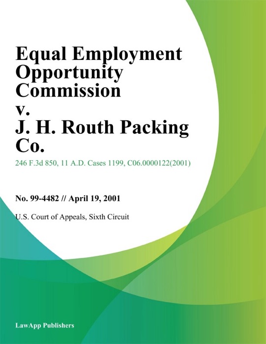 Equal Employment Opportunity Commission V. J. H. Routh Packing Co.