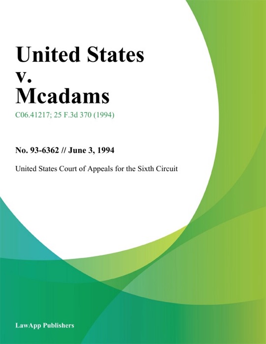 United States V. Mcadams