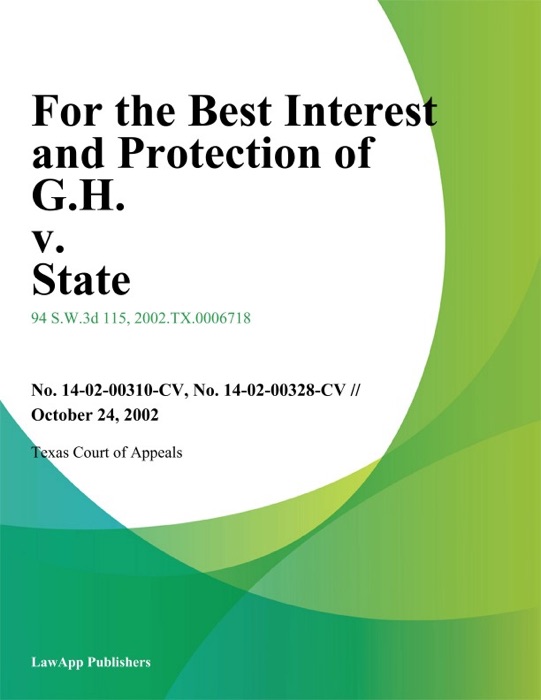 For The Best Interest And Protection Of G.H. V. State