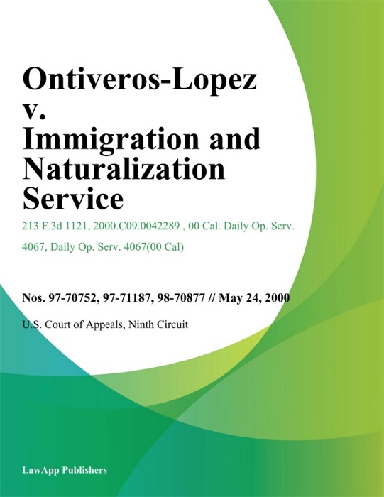 Ontiveros-Lopez v. Immigration and Naturalization Service