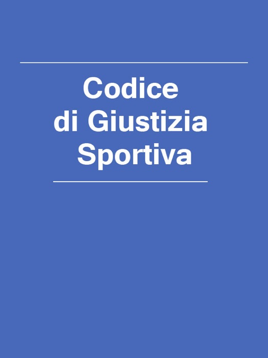 Codice di Giustizia Sportiva