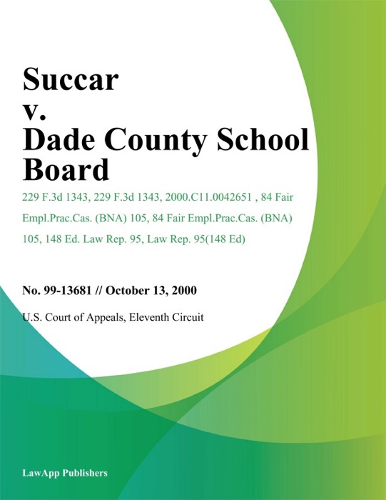 Succar v. Dade County School Board