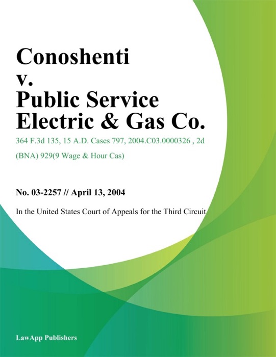 Conoshenti v. Public Service Electric & Gas Co.