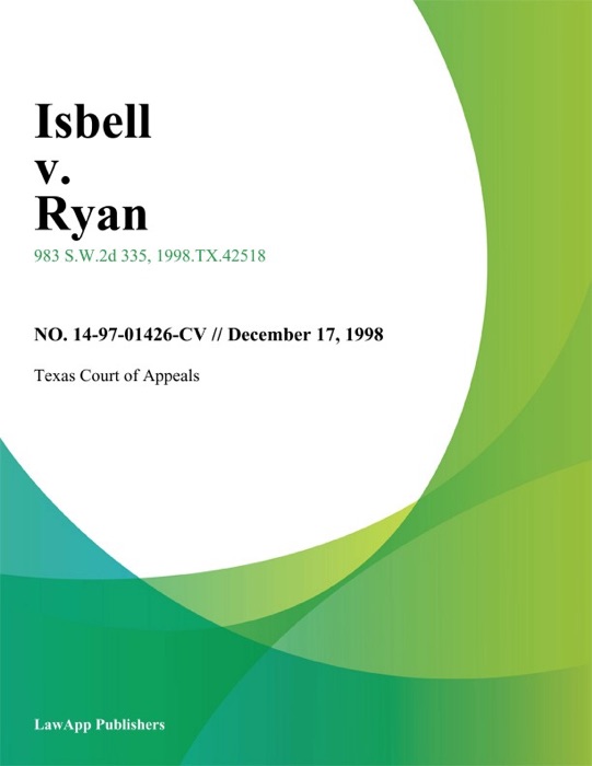 Isbell V. Ryan
