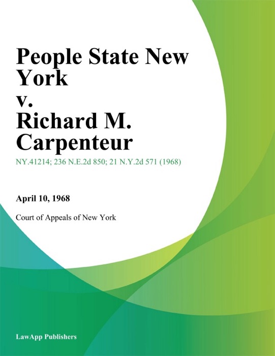 People State New York v. Richard M. Carpenteur