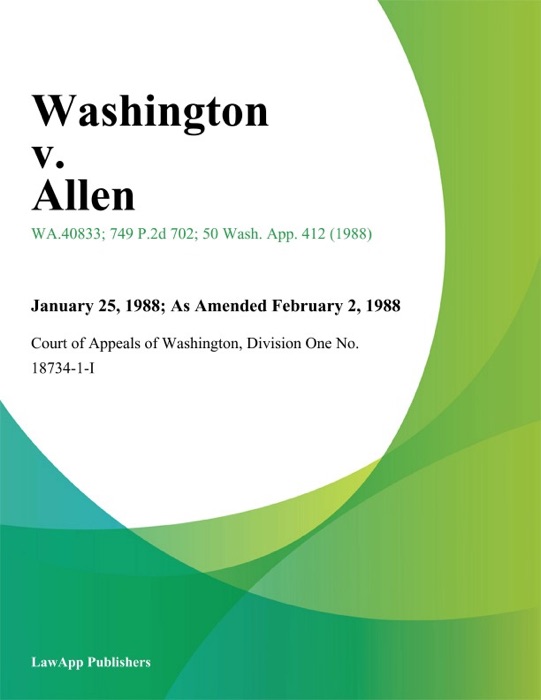 Washington V. Allen