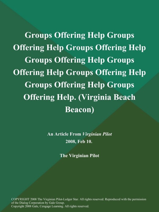 Groups Offering Help Groups Offering Help Groups Offering Help Groups Offering Help Groups Offering Help Groups Offering Help Groups Offering Help Groups Offering Help (Virginia Beach Beacon)