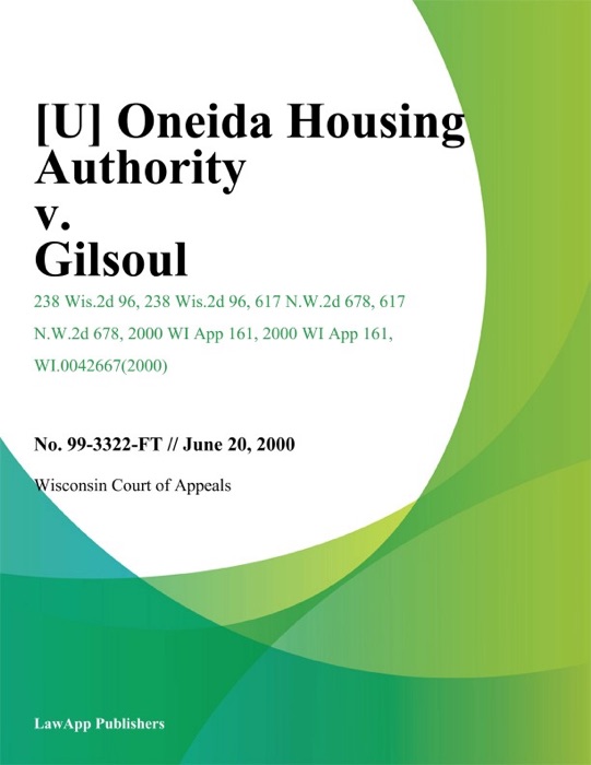 Oneida Housing Authority v. Gilsoul