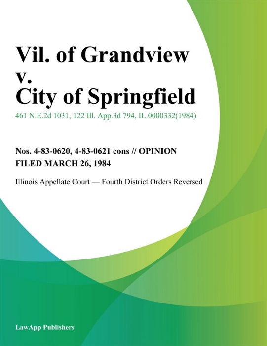 Vil. of Grandview v. City of Springfield