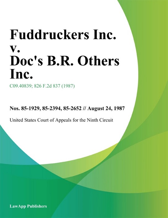 Fuddruckers Inc. v. Docs B.R. Others Inc.