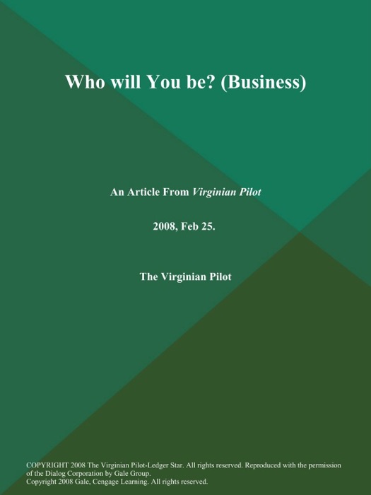 Who will You be? (Business)