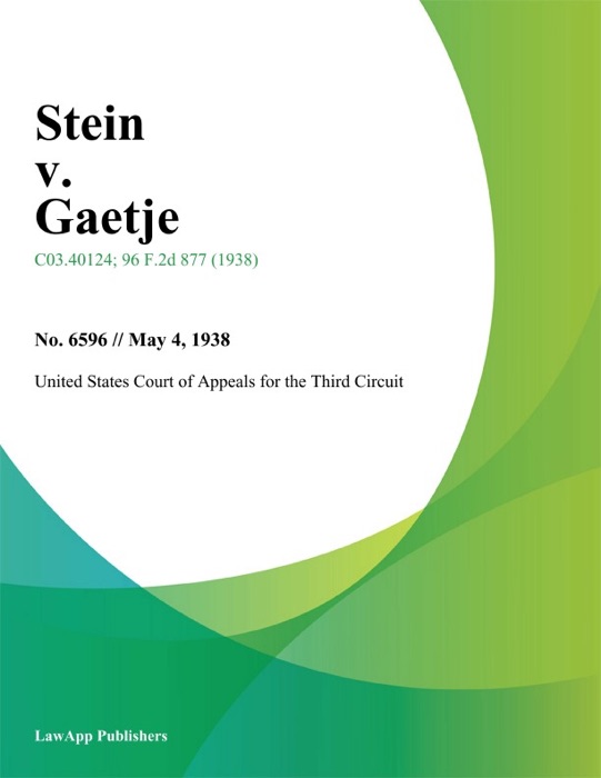 Stein v. Gaetje