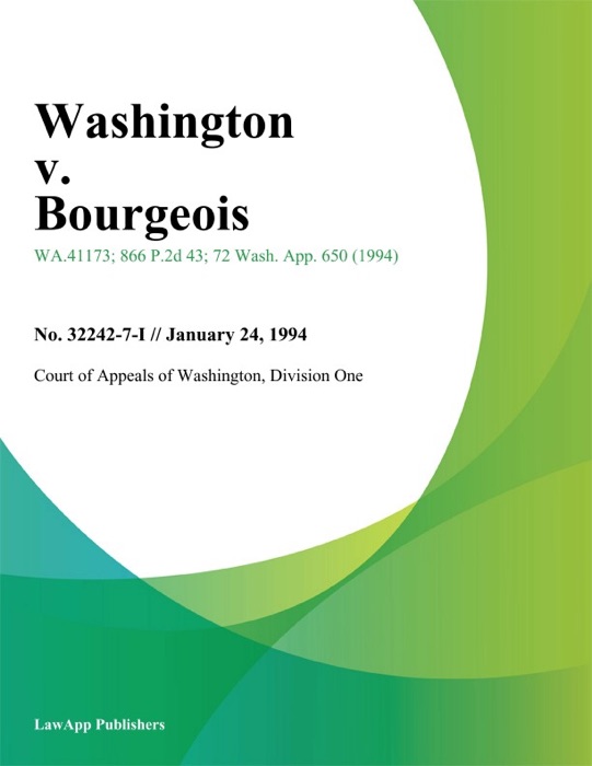 Washington V. Bourgeois