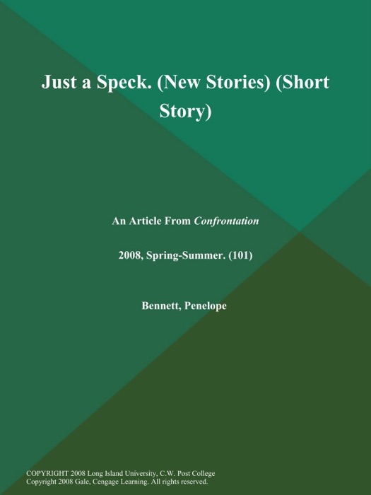 Just a Speck (New Stories) (Short Story)