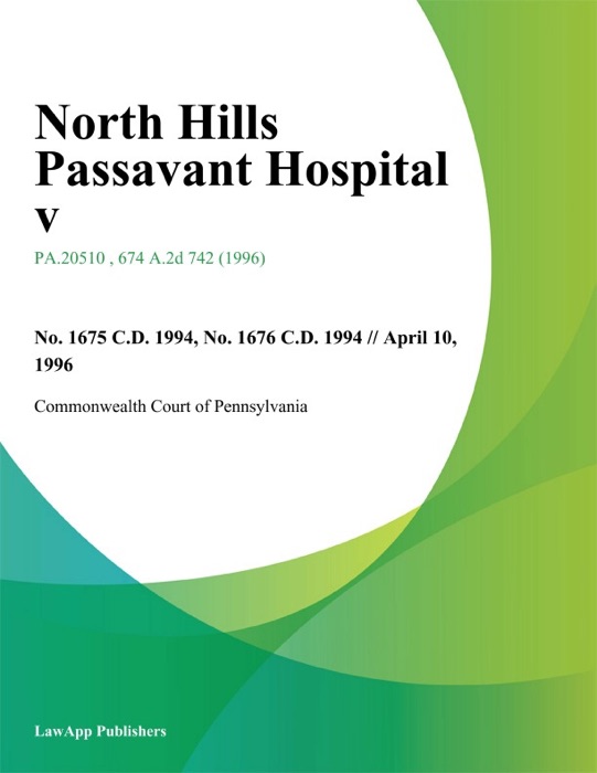 North Hills Passavant Hospital V.