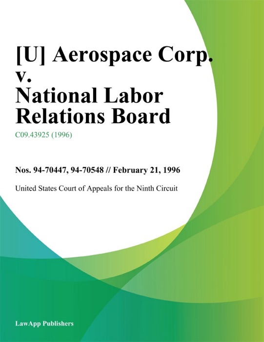 Aerospace Corp. v. National Labor Relations Board