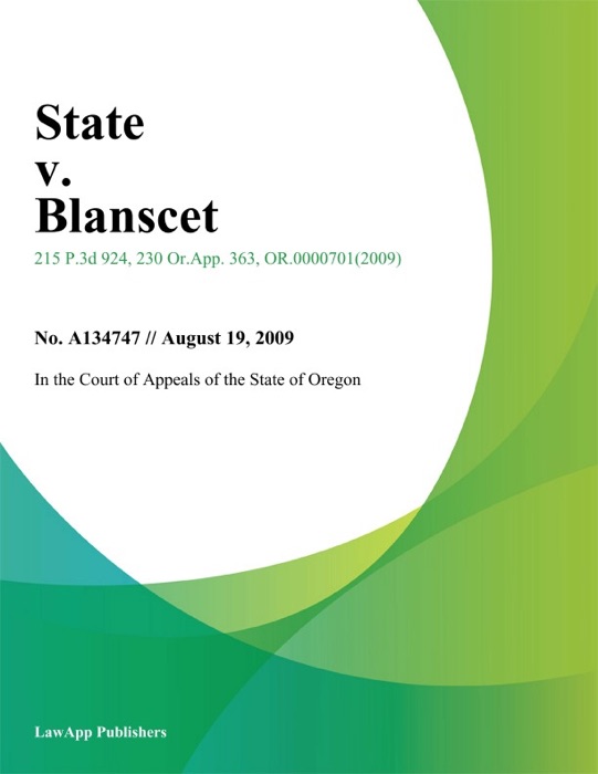 State v. Blanscet