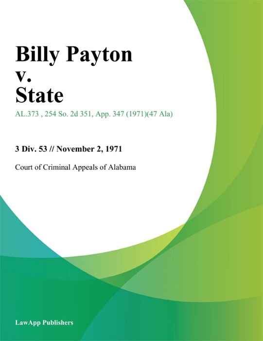 Billy Payton v. State