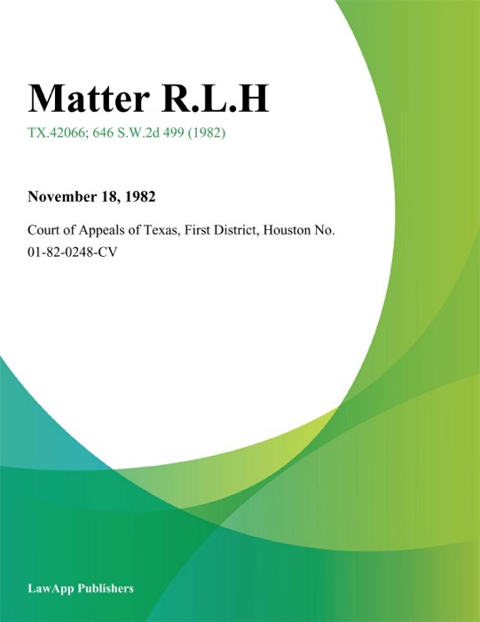 Matter R.L.H.