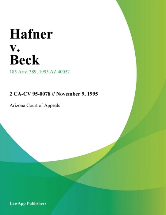 Hafner V. Beck