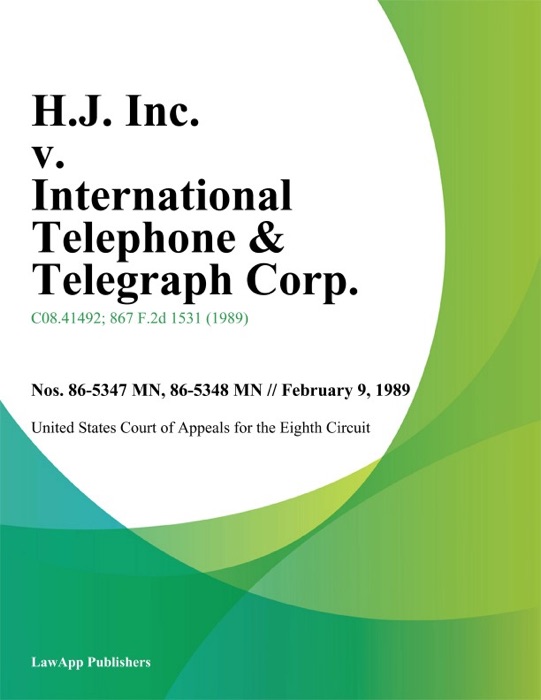 H.J. Inc. v. International Telephone & Telegraph Corp.